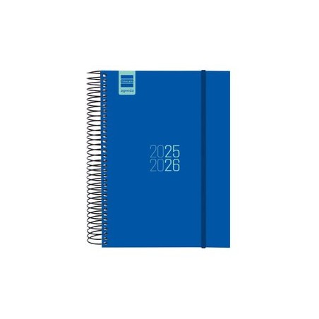 AGENDA ESCOLAR 2025-2026 CURSO ESPIR E10-155X212 1DIA PAGINA AZUL+ FINOCAM 633121526