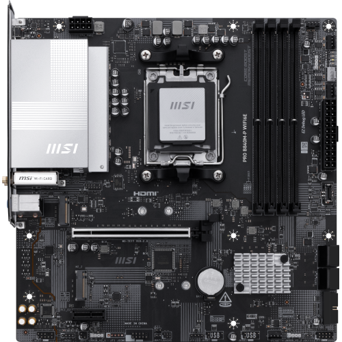 28362-MSI PRO B840M-P WIFI6E placa base AMD B840 Zocalo AM5 micro ATX