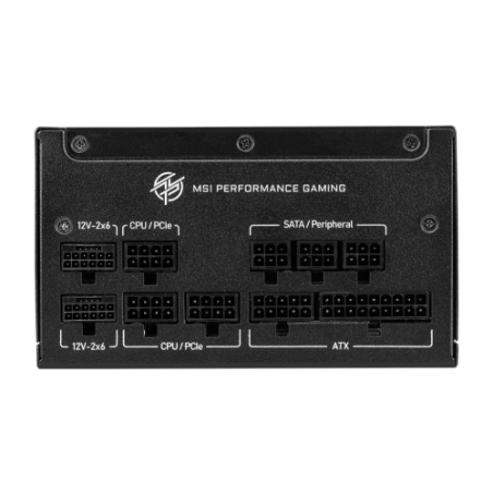 28369-MSI MPG A850GS PCIE5 unidad de fuente de alimentacion 850 W 24-pin ATX ATX Negro