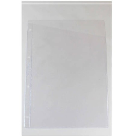 28396-CAJA 100 FUNDAS FORMATO A4 PORTAPLANOS CORTE DIAGONAL 4 TALADROS IBERPLAS 140100