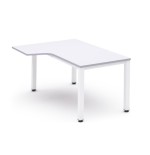2840-MESA DE OFICINA SERIE EXECUTIVE FORMA L IZQUIERDA 180X120 BLANCO/BLANCO ROCADA 2054AM04