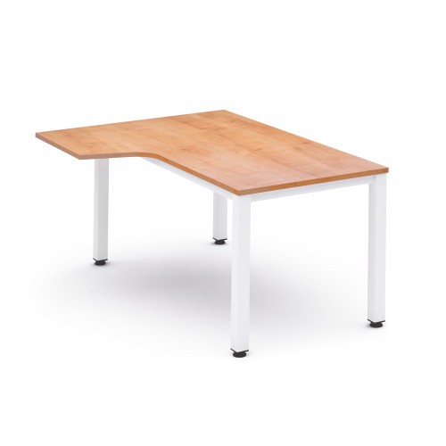 2841-MESA DE OFICINA SERIE EXECUTIVE FORMA L IZQUIERDA 180X120 BLANCO/ROBLE ROCADA 2054AM08