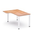 2841-MESA DE OFICINA SERIE EXECUTIVE FORMA L IZQUIERDA 180X120 BLANCO/ROBLE ROCADA 2054AM08