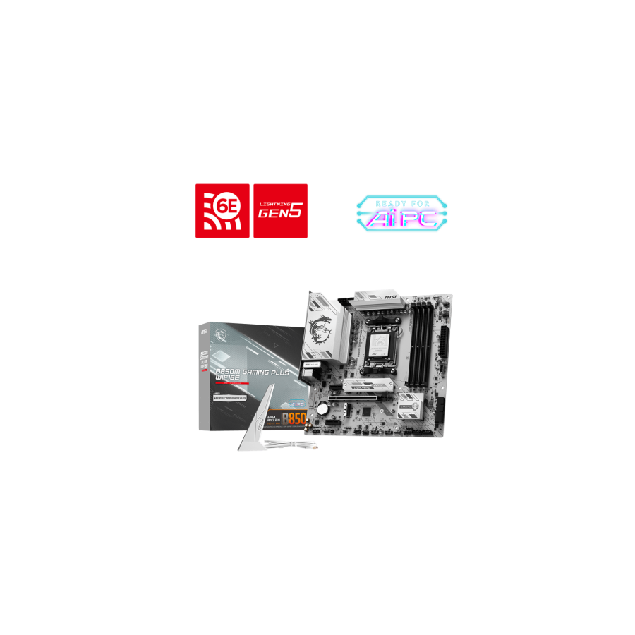 28484-PLACA MSI B850M GAMING PLUS WIFI6E,AMD,AM5,B850,4DDR5,256GB,1HDMI+1DP,4SATA3+2M.2,2.5GBLAN+WIFI6E+BT5.3,9USB3.2,MA