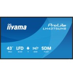 28504-MONITOR IIYAMA 43" (LH4375UHS-B1AG) ANDROID 11 / 3844X2160 (4K UHD) / OPERACION 24/7 /500CD / LANDSC. Y PORTRAIT /
