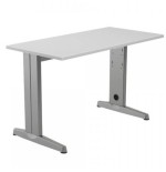 2851-MESA DE OFICINA SERIE METAL 120X60 GRIS / GRIS ROCADA 2000AC02