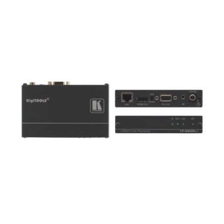 28513-Kramer Electronics TP-580RXR extensor audio/video Receptor AV Negro