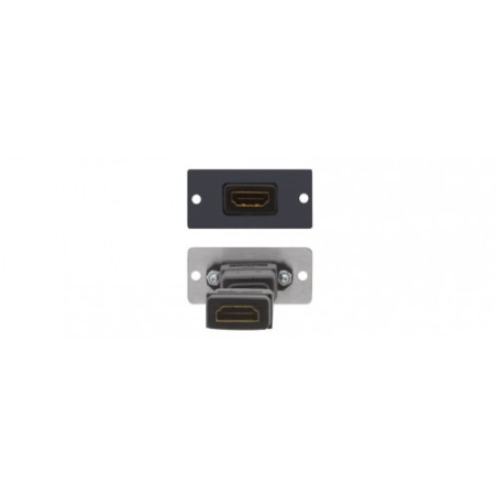 28518-Kramer Electronics W-H(W-HDMI)(B) placa de pared y cubierta de interruptor Negro
