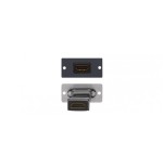 28518-Kramer Electronics W-H(W-HDMI)(B) placa de pared y cubierta de interruptor Negro