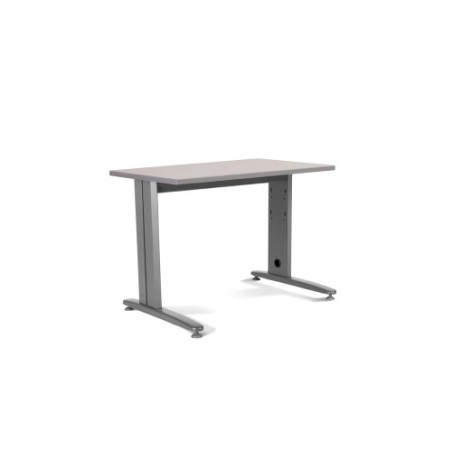 2855-MESA DE OFICINA SERIE METAL 140X80 GRIS / GRIS ROCADA 2001AC02