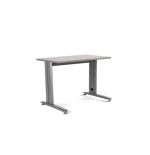 2855-MESA DE OFICINA SERIE METAL 140X80 GRIS / GRIS ROCADA 2001AC02