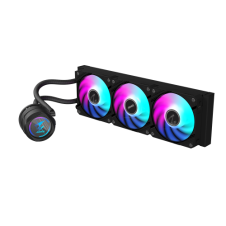 28568-GIGABYTE Refrigeracion liquida AIO AORUS WATERFORCE II 360 para CPU - 3 ventiladores ARGB de 120 mm, mecanismo de