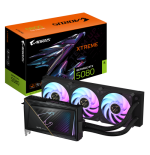 GIGABYTE AORUS GeForce RTX 5080 XTREME WATERFORCE 16G Tarjeta Grafica - 16GB GDDR7, 256 bits, PCI-E 5.0, 2805MHz Core Clock, 3 x