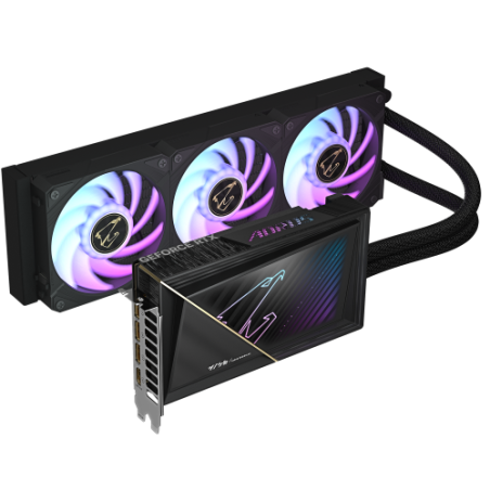 GIGABYTE AORUS GeForce RTX 5080 XTREME WATERFORCE 16G Tarjeta Grafica - 16GB GDDR7, 256 bits, PCI-E 5.0, 2805MHz Core Clock, 3 x