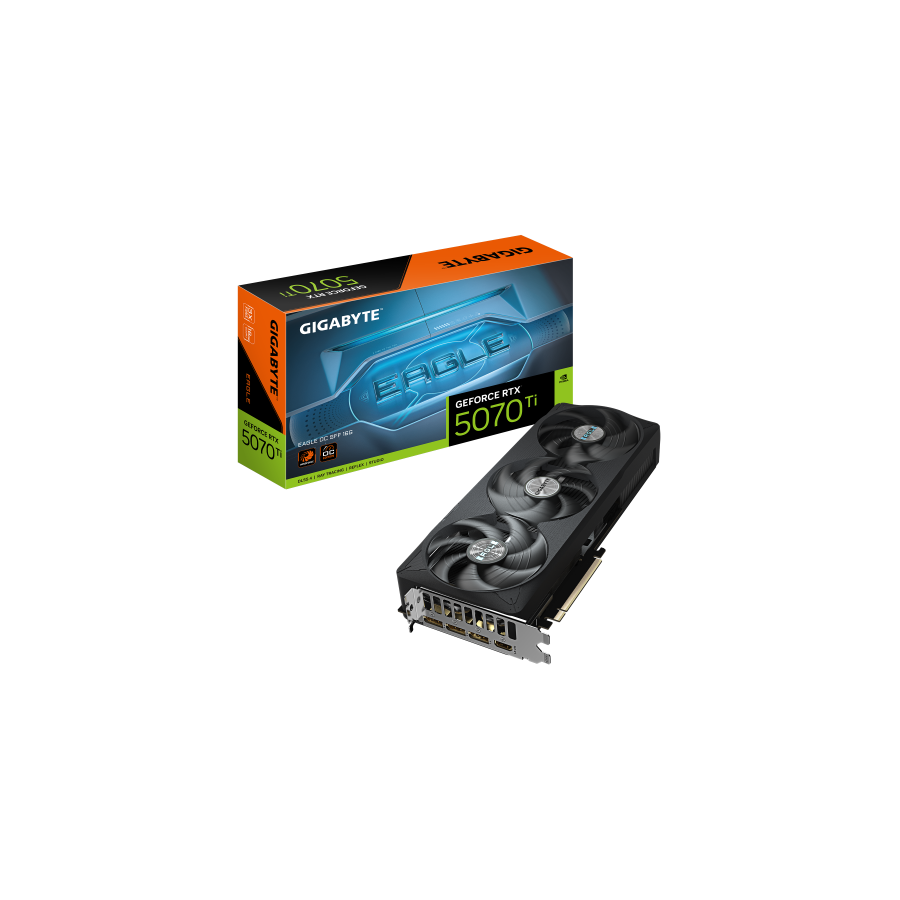28582-GIGABYTE GeForce RTX 5070 Ti EAGLE OC SFF 16G Tarjeta Grafica - 16GB GDDR7, 256 bits, PCI-E 5.0, XXXX MHz Core Clo