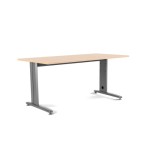 2862-MESA DE OFICINA SERIE METAL 180X80 GRIS / HAYA ROCADA 2003AC01