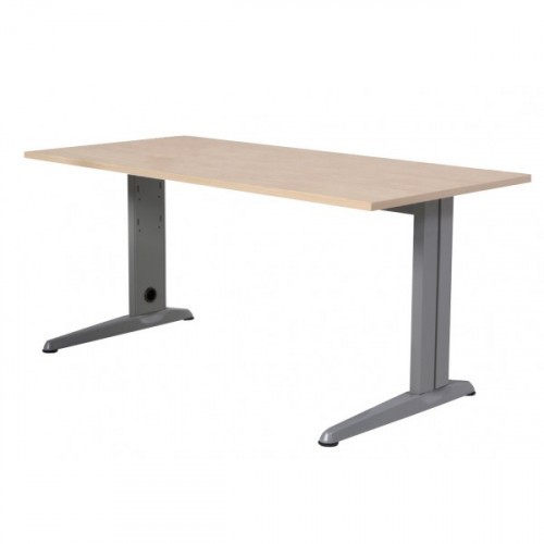 2866-MESA DE OFICINA SERIE METAL 200X80 GRIS / HAYA ROCADA 2004AC01