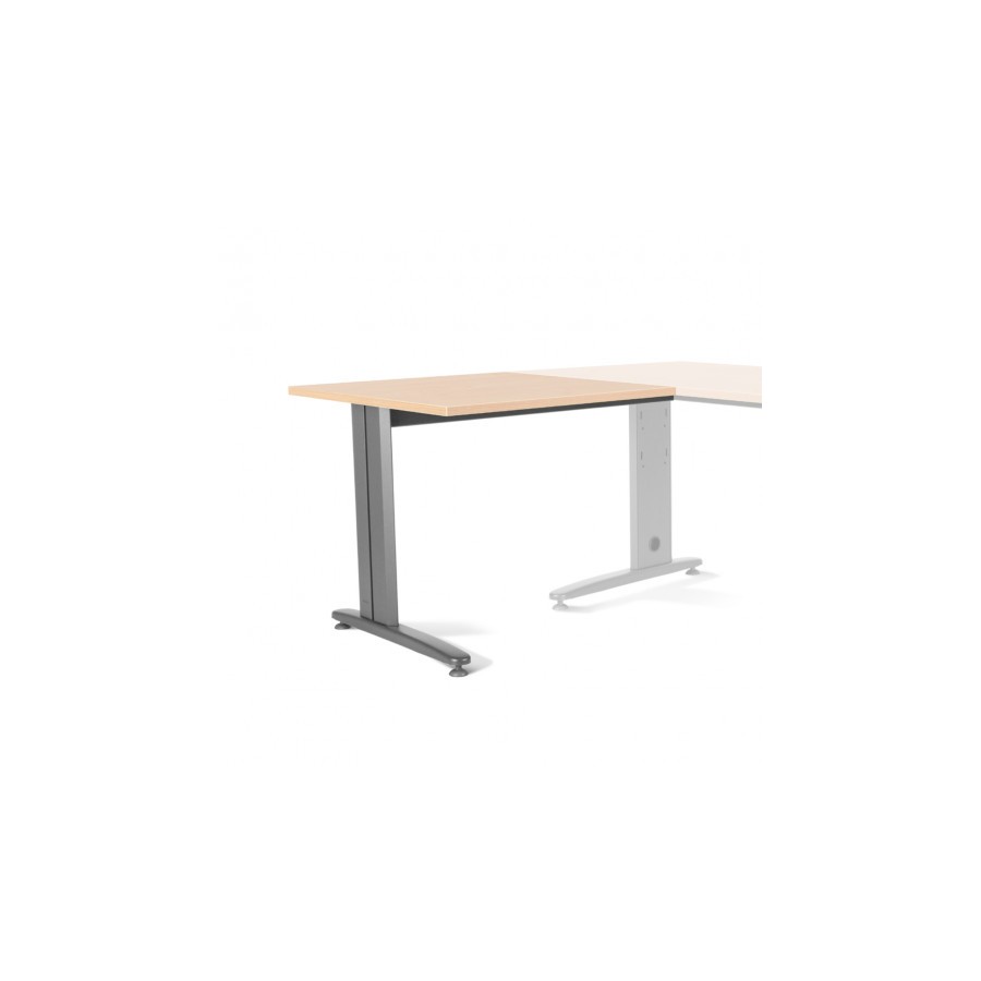 2870-ALA PARA MESA DE OFICINA SERIE METAL 100X60 GRIS / HAYA  ROCADA 2102AC01