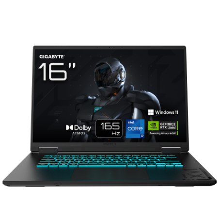 28709-GIGABYTE GAMING A16 CWH Portatil Gaming - 16,0", 165Hz WQXGA, Intel Core i7-13620H, NVIDIA RTX 5070, 32GB DDR5 520