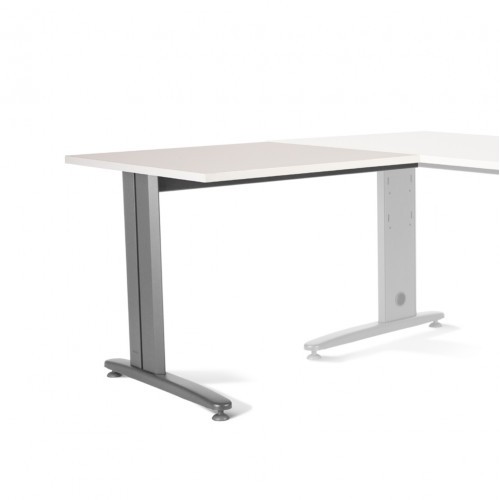 2872-ALA PARA MESA DE OFICINA SERIE METAL 100X60 GRIS / BLANCO ROCADA 2102AC04