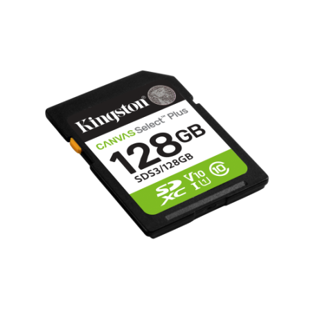 28730-Kingston Technology 128 GB SDXC Canvas Select Plus Gen3 150 MB/s C10 UHS-I U1 V10