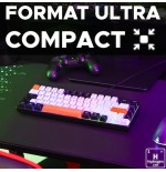 THE G-LAB KEYZ HYDROGEN, TECLADO DE MEMBRANA RETROILUMINADO, COMPACTO 60%