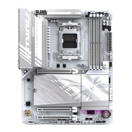 28775-GIGABYTE B850 AORUS ELITE WIFI7 ICE Placa Base - Procesadores AMD Ryzen Serie 9000, VRM digital de 12+2+1 fases, h