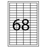 28823-CAJA 100 HOJAS ETIQUETAS ADHESIVAS ILC BLANCA 48,5X16,9 FABRISA 15293