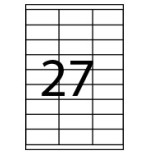 28829-CAJA 100 HOJAS ETIQUETAS ADHESIVAS ILC BLANCA 70X30 FABRISA 15301