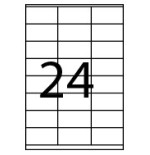 28832-CAJA 100 HOJAS ETIQUETAS ADHESIVAS ILC BLANCA 70X37 FABRISA 15305