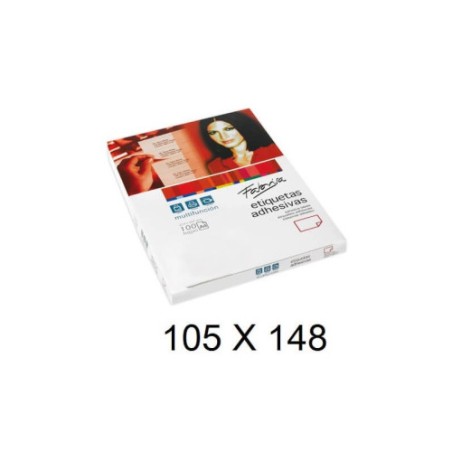 28850-CAJA 100 HOJAS ETIQUETAS ADHESIVAS ILC BLANCA 105X148 FABRISA 15320