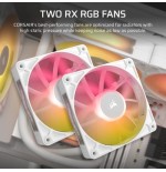 28861-Corsair iCUE LINK TITAN 240 RX LCD Procesador Refrigerador de aire 12 cm Blanco 1 pieza(s)