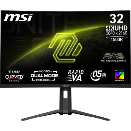 28993-MSI MAG 321CUPDF pantalla para PC 80 cm (31.5") 3840 x 2160 Pixeles 4K Ultra HD LCD Negro