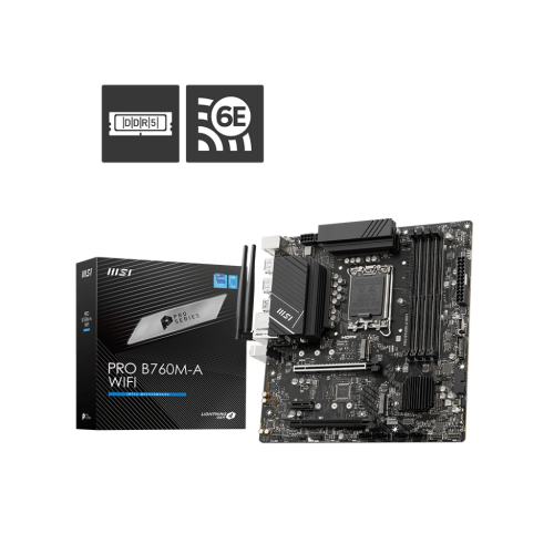 29012-MSI MB PRO B760M-A WIFI Intel B760 LGA 1700 micro ATX