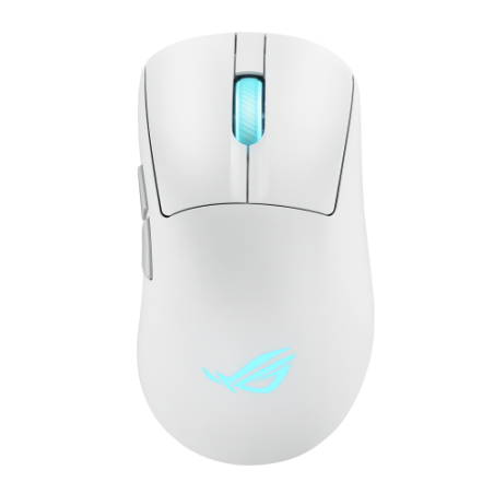 29051-ASUS ROG Keris II Origin WHT raton Juego mano derecha RF Wireless + Bluetooth + USB Type-A Optico 42000 DPI