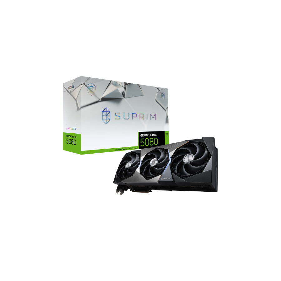 MSI SUPRIM GeForce RTX5080 16G SOC NVIDIA GeForce RTX 5080 16 GB GDDR7