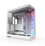 CAJA NZXT H9 FLOW RGB (2025) DUAL-CHAMBER MID-TOWER CASE W/ RGB FANS - ALL WHITE
