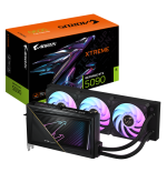 GIGABYTE AORUS GeForce RTX 5090 XTREME WATERFORCE 32G Tarjeta Grafica - 32 GB GDDR7, 512 bits, PCI-E 5.0, 2655 MHz Frecuencia Ba