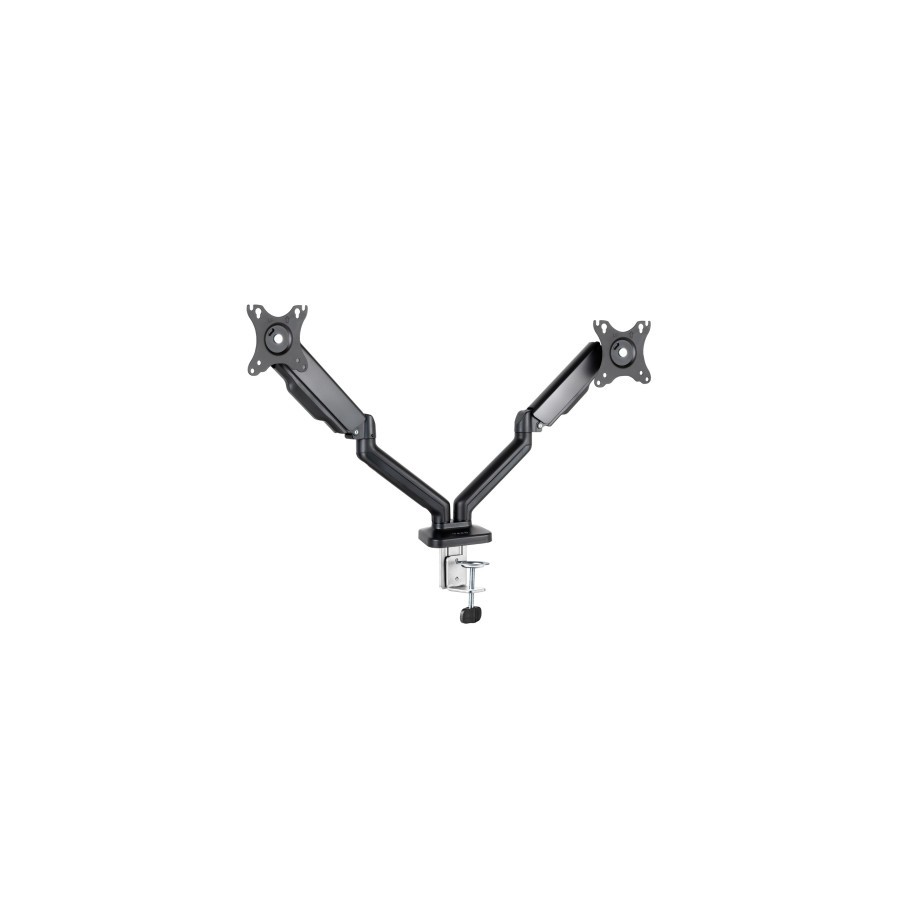 TooQ Soporte de Mesa para 2 Pantallas 17"-32", Negro