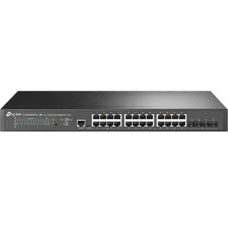 29162-TP-Link TL-SG3428XPP-M2 switch Gestionado L2+ 2.5G Ethernet (100/1000/2500) Energia sobre Ethernet (PoE) 1U Negro