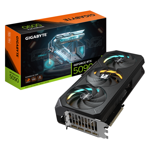 GIGABYTE GeForce RTX 5090 GAMING OC 32G Tarjeta Grafica - 32GB GDDR7, 512 bits, PCI-E 5.0, 2550MHz Core Clock, 3 x DP 2.1a, 1 x 