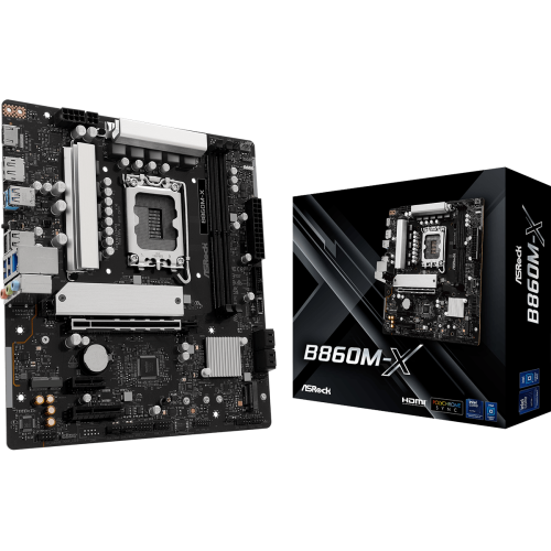29170-Asrock B860M-X Intel B860 LGA 1851 (Socket V1) micro ATX