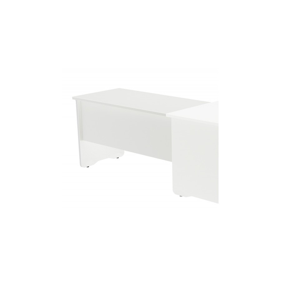 2918-ALA PARA MESA DE OFICINA SERIE WORK 100X60 BLANCO / BLANCO ROCADA 2102AW04V24