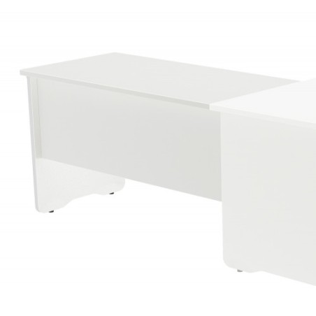 2918-ALA PARA MESA DE OFICINA SERIE WORK 100X60 BLANCO / BLANCO ROCADA 2102AW04V24