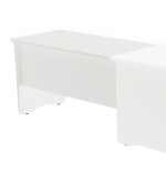 2918-ALA PARA MESA DE OFICINA SERIE WORK 100X60 BLANCO / BLANCO ROCADA 2102AW04V24