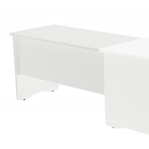 2922-MESA DE OFICINA SERIE WORK CON FORMA DE L DERECHA 160X120 BLANCO/BLANCO ROCADA 2051AW04V24