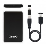 TooQ Caja externa para discos duros 2.5" SATA I/II/III a USB 3.1 Gen1 con UASP