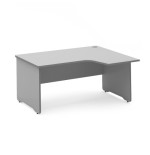 2925-MESA DE OFICINA SERIE WORK CON FORMA DE L DERECHA 180X120 GRIS / GRIS ROCADA 2052AN02V24