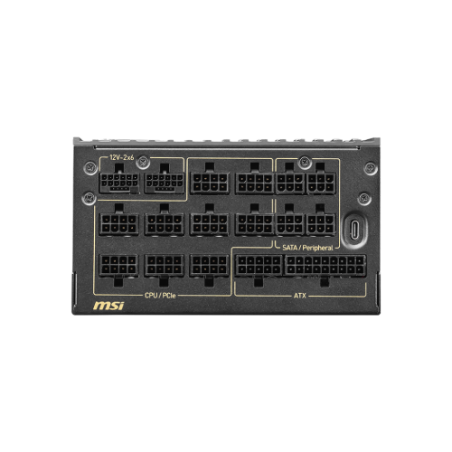 29288-MSI MEG Ai1600T PCIE5 unidad de fuente de alimentacion 1600 W 24-pin ATX ATX Negro