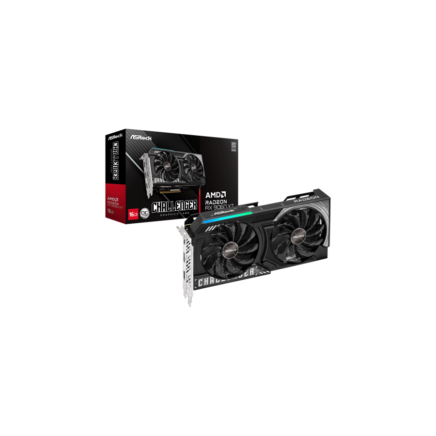 29319-Asrock AMD Radeon RX 9060 XT Challenger 16GB OC GDDR6